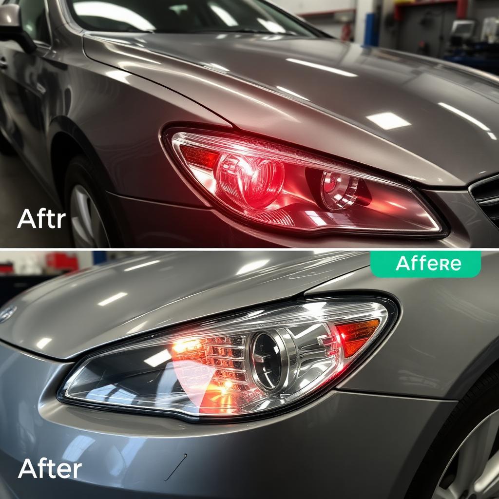 Front-end collision after repair