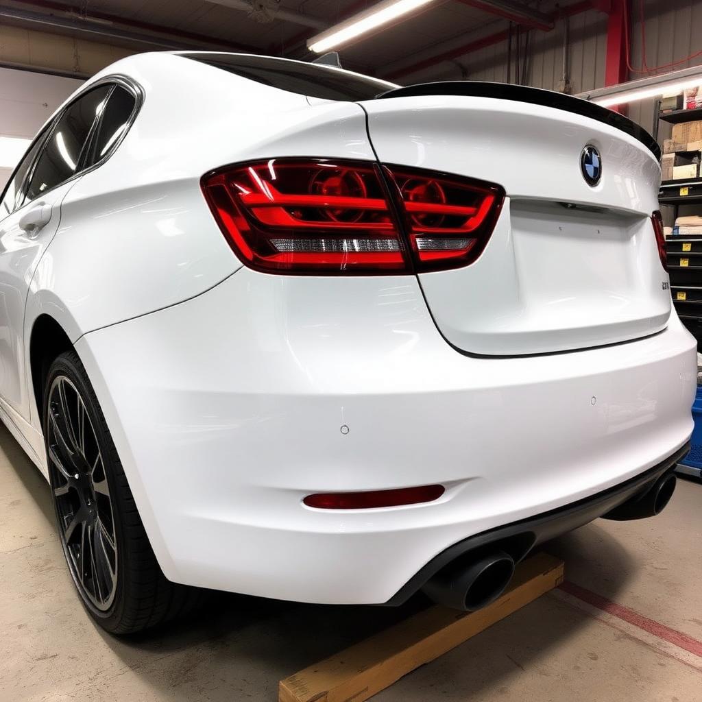 Rear quarter panel after repair